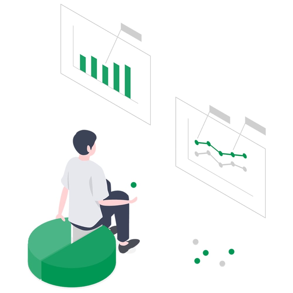 Webマーケティングをする男性