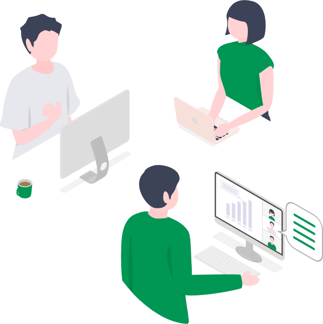 デザインシステムを構築する男性